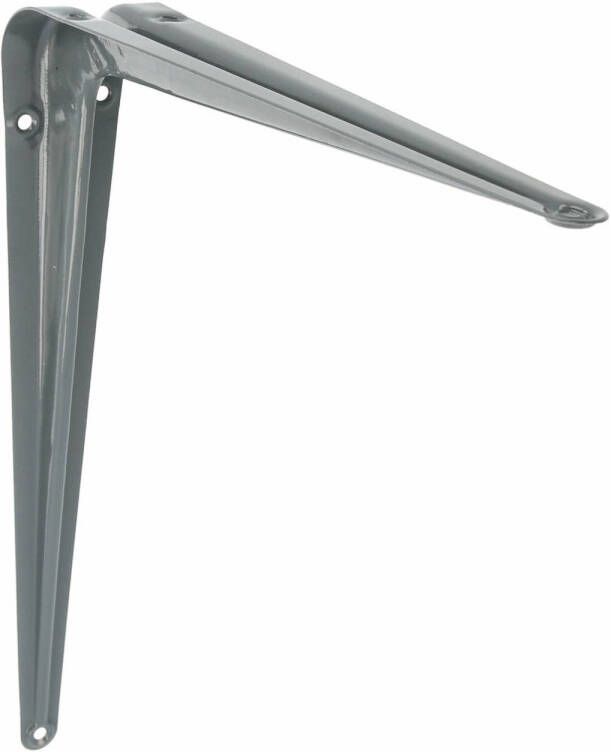 AMIG Plankdrager planksteun van metaal gelakt grijs H450 x B400 mm Plankdragers