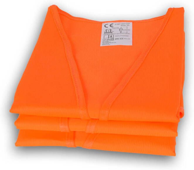 Merkloos Veiligheidsvest Reflectievest polyester oranje unisex Fluorescerend vest Hesje voor Klussen