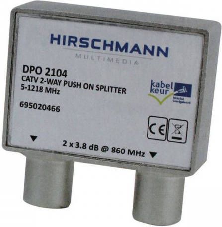 Hirschmann Iec Opsteek Splitter Tv 9.5(F)-2X9.5(M)