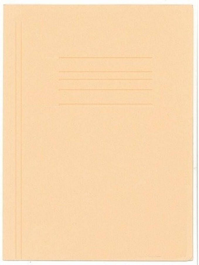 Kangaro Set van 20x stuks folio dossiermappen beige Opbergmap