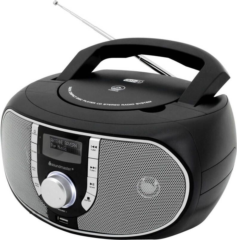Soundmaster SCD1700SW Boombox met DAB+ FM-radio CD MP3-speler en USB