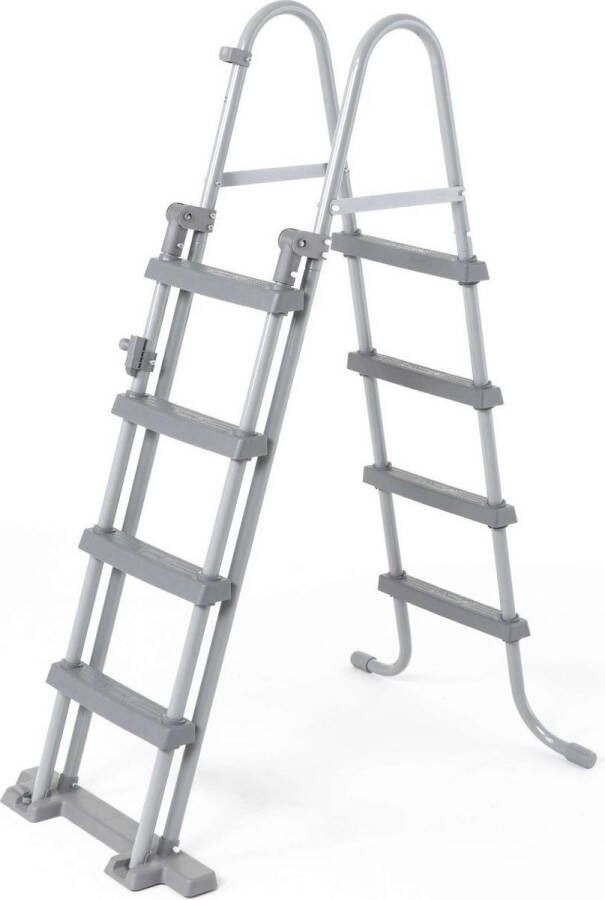 Alice's Garden Symmetrische ladder met 4 treden voor bovengrondse zwembaden tot 122 cm hoog zwembadaccessoire Ladder voor bovengronds zwembad