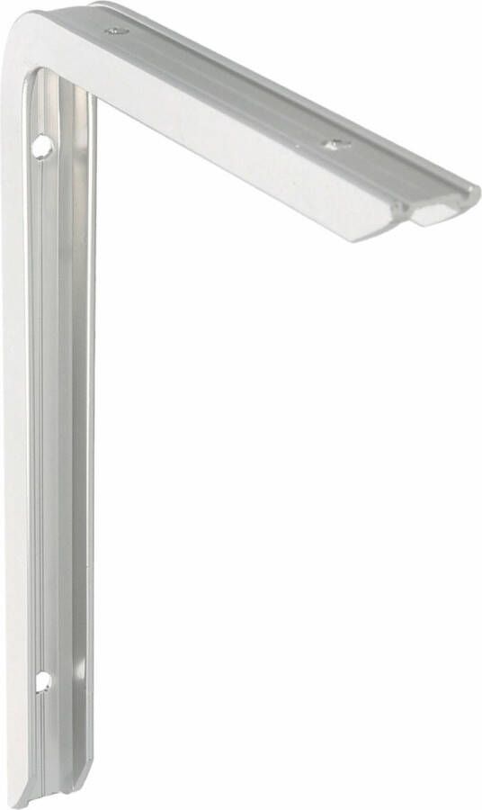 AMIG Plankdrager planksteun aluminium gelakt zilver H150 x B100 mm max gewicht 90 kg boekenplank steunen