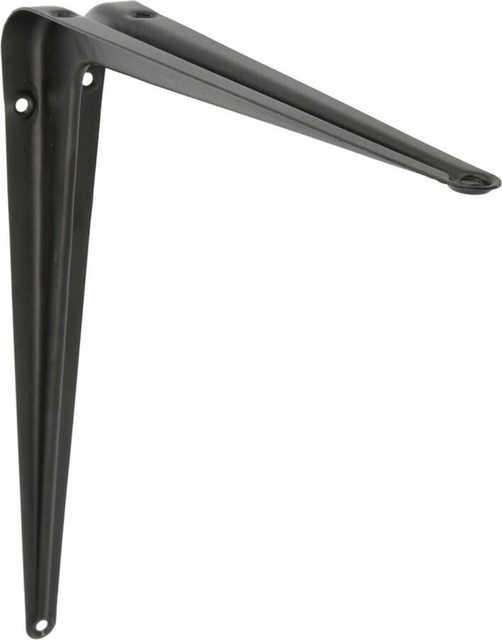 AMIG Plankdrager planksteun van metaal gelakt zwart H300 x B250 mm Plankdragers