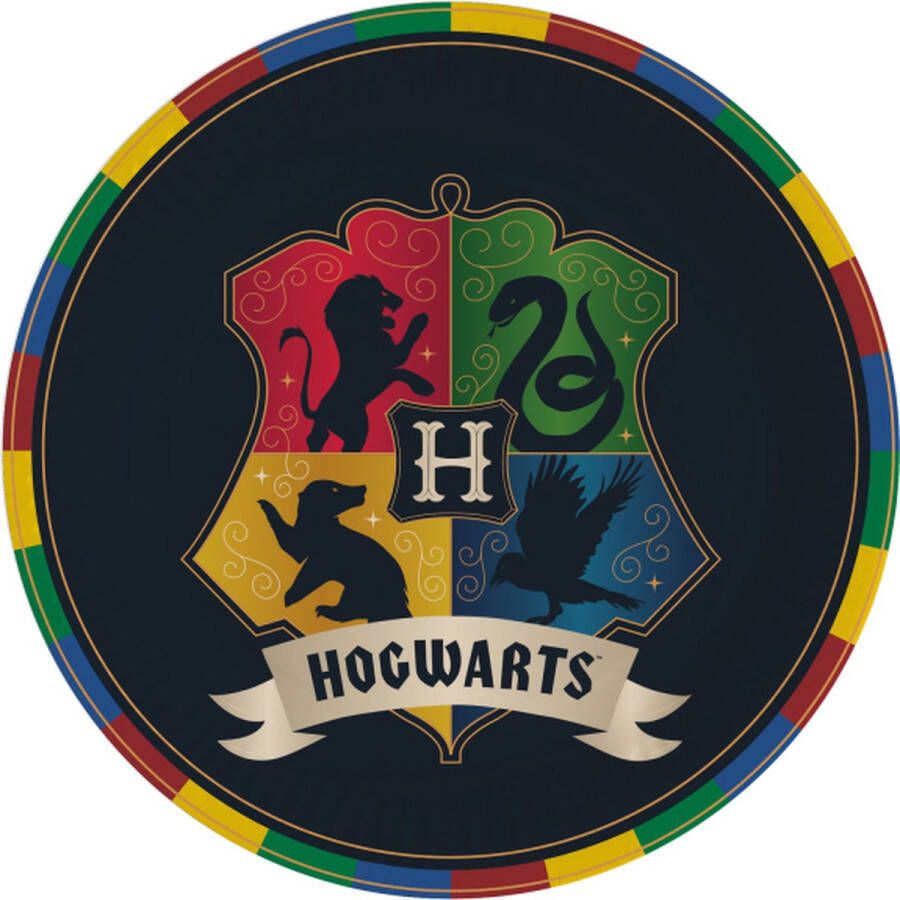 Amscan Harry Potter House borden (8 stuks) 23 cm