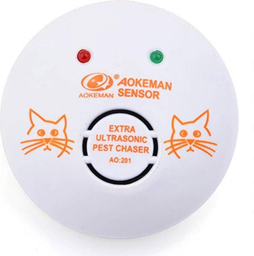 Aokeman Ultrasonic Sensor AO-201 Muizen & Ratten Verjager Ongedierte Verjager Bestrijd en Verjaagt Muizen Ratten Ultrasonic