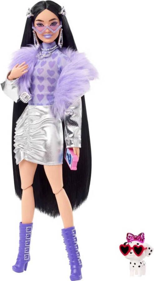 Barbie Extra Lila Zilvere Outfit pop