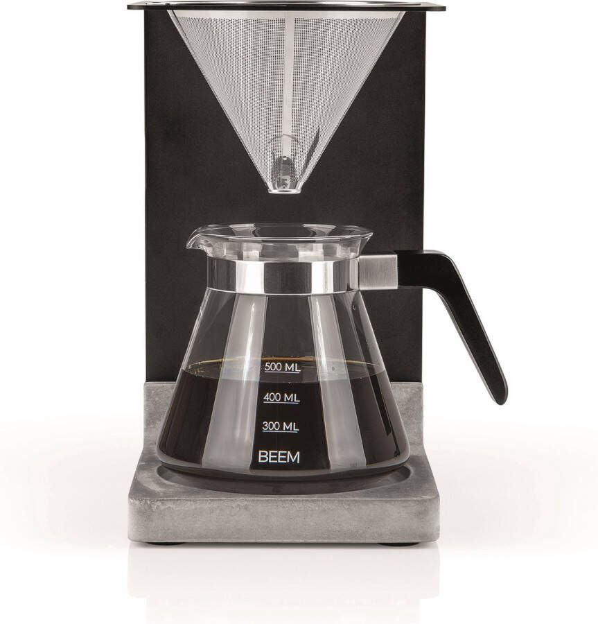 Beem Pour Over Koffiemaker – 500ML – 4-kops – duurzame RVS filter Cafetière