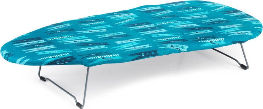 Beldray Tafelstrijkplank (100% katoen) met ophanghaak Afmeting 73 x 31 cm Opvouwbaar Mini strijkplank Voor op reis Knijpers