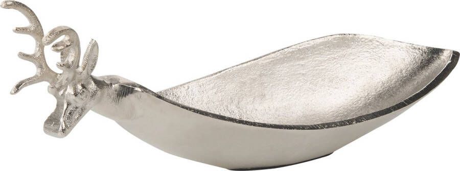 Beliani ANGKOR Decoratieve schaal-Zilver-Aluminium