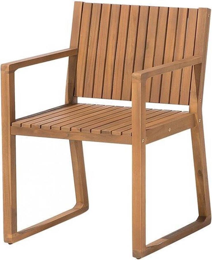 Beliani SASSARI Garden Chair Lichte houtkleur Acaciahout