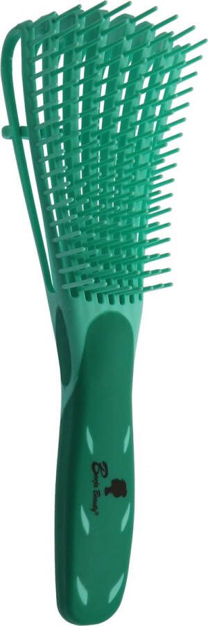 BenjaBeauty Anti klit Haarborstel brush Haarverzorging Krullen borstel detangler brush Groen