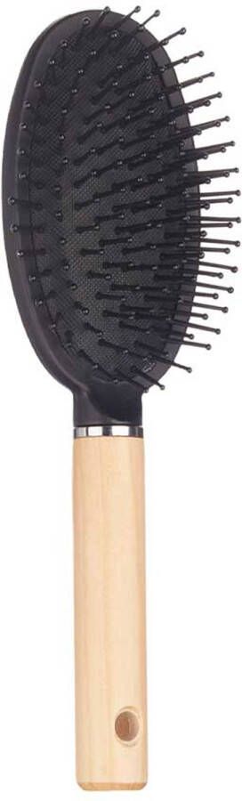 Berilo Haarborstel Malibu ovaal Dames antislip 24 cm hout kunststof Haarborstels