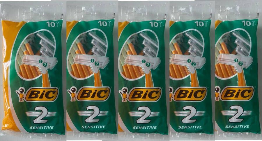 BIC Scheermesjes Comfort 2 5 x 10 (50) stuks Voordeelverpakking