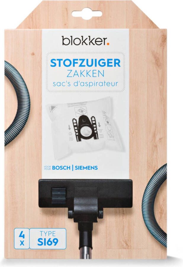 Blokker stofzuigerzak Bosch SIemens si69 4 stuks