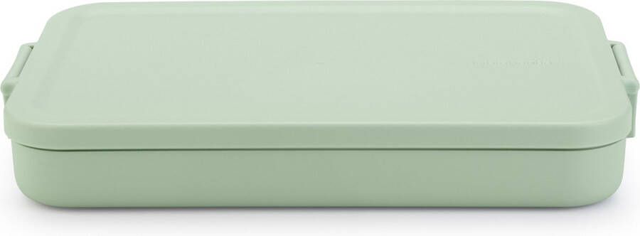 Brabantia & Make Take lunchbox plat kunststof jade green