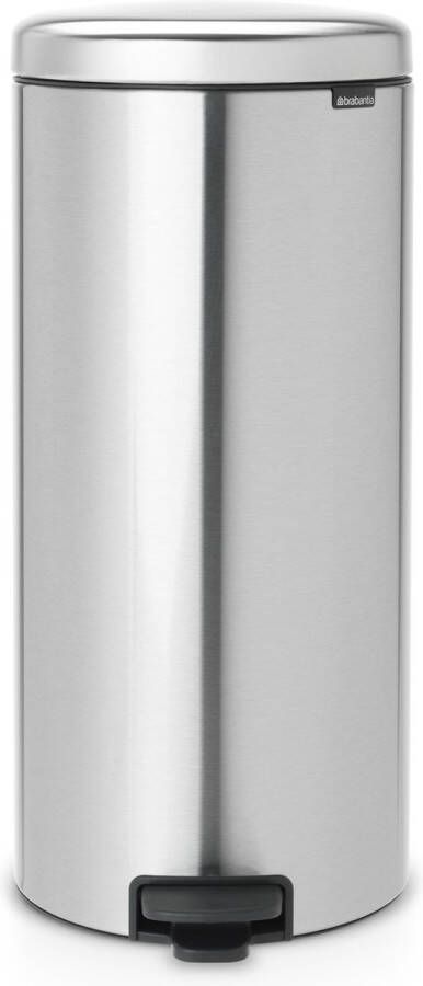 Brabantia newIcon pedaalemmer 30 liter met kunststof binnenemmer Matt Steel Fingerprint Proof