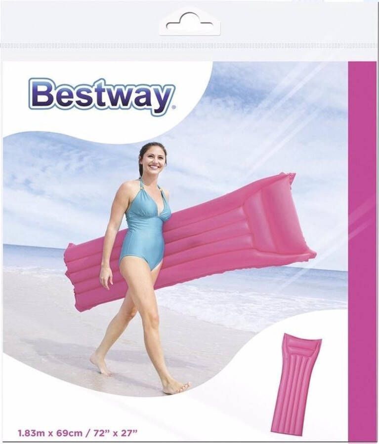 Bestway Roze luchtbed 183 cm volwassenen Luchtbed (zwembad)