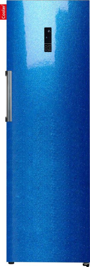 Cooler LARGEFREEZER-FBMET Diepvriezer E No Frost 260l 6+1 drawers Blue Metalic Gloss Front