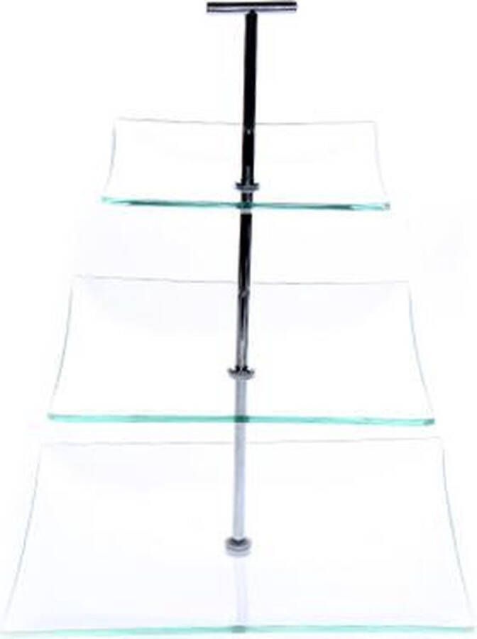 Cosy&Trendy Cosy & Trendy Etagere Met 3 Niveaus Glas 25-20-15 cm x 30 cm