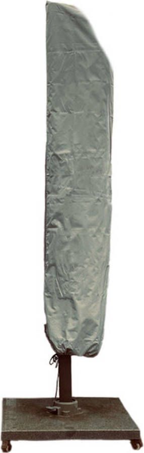 COVER UP HOC Diamond topkwaliteit waterdichte parasolhoes voor zweefboogparasol 205x57x40x25 cm Zilvergrijs met Rits Stok Trekkoord & Stopper