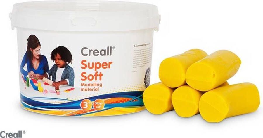 Creall Supersoft boetseerklei geel 1750gram