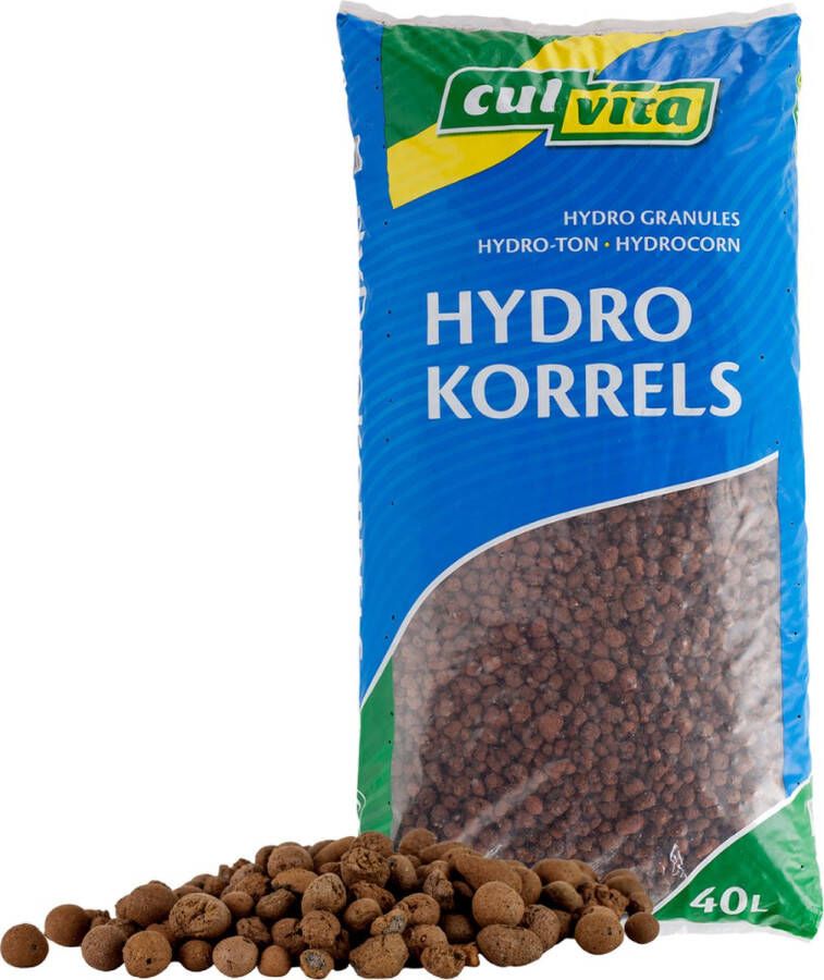 Culvita Hydrokorrels 40l zak Grof 8-16 mm potgrond Goed voor drainage voorkomt wortelrot