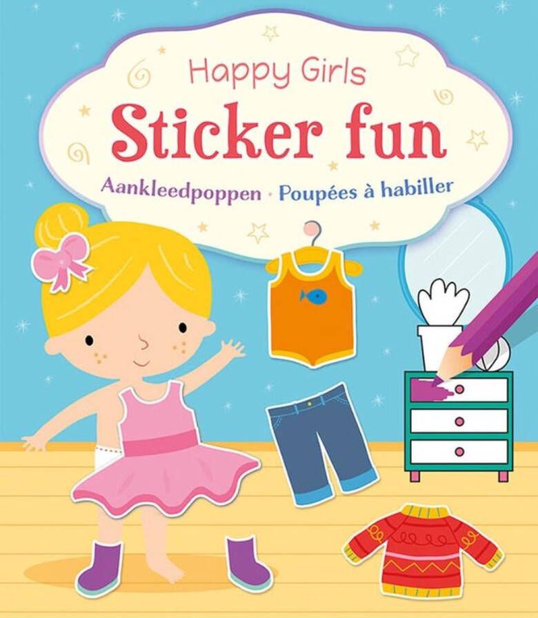 Deltas Happy Girls Sticker Fun Aankleedpoppen Happy Girls Sticker Fun Poupées à habiller