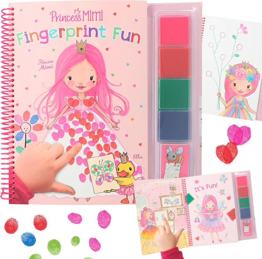 Depesche Princess Mimi vingerprint Fun kleurboek