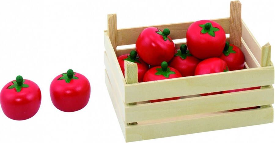 Merkloos Sans marque Goki groentenkistje Speelgoedeten en -drinken Hout Tomaten Vanaf 3 jaar
