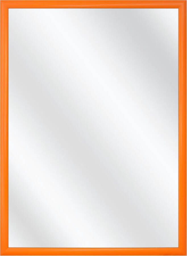 Merkloos Sans marque Spiegel met Lijst Oranje 24 x 54 cm