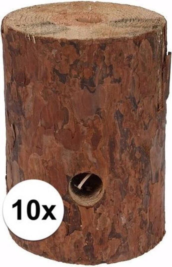 Merkloos Sans marque Voordeelverpakking 10 Zweedse fakkels boomstam fakkel