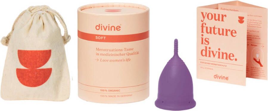 DivineCup menstruatiecup Royal Purple maat M soft