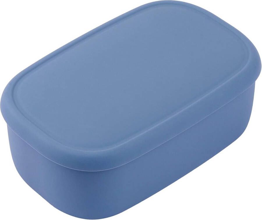 Grote siliconen container Grote siliconen voedselcontainer met deksel BPA-vrij luchtdicht vaatwasser- en vriezerbestendig (47 oz) Blauw L