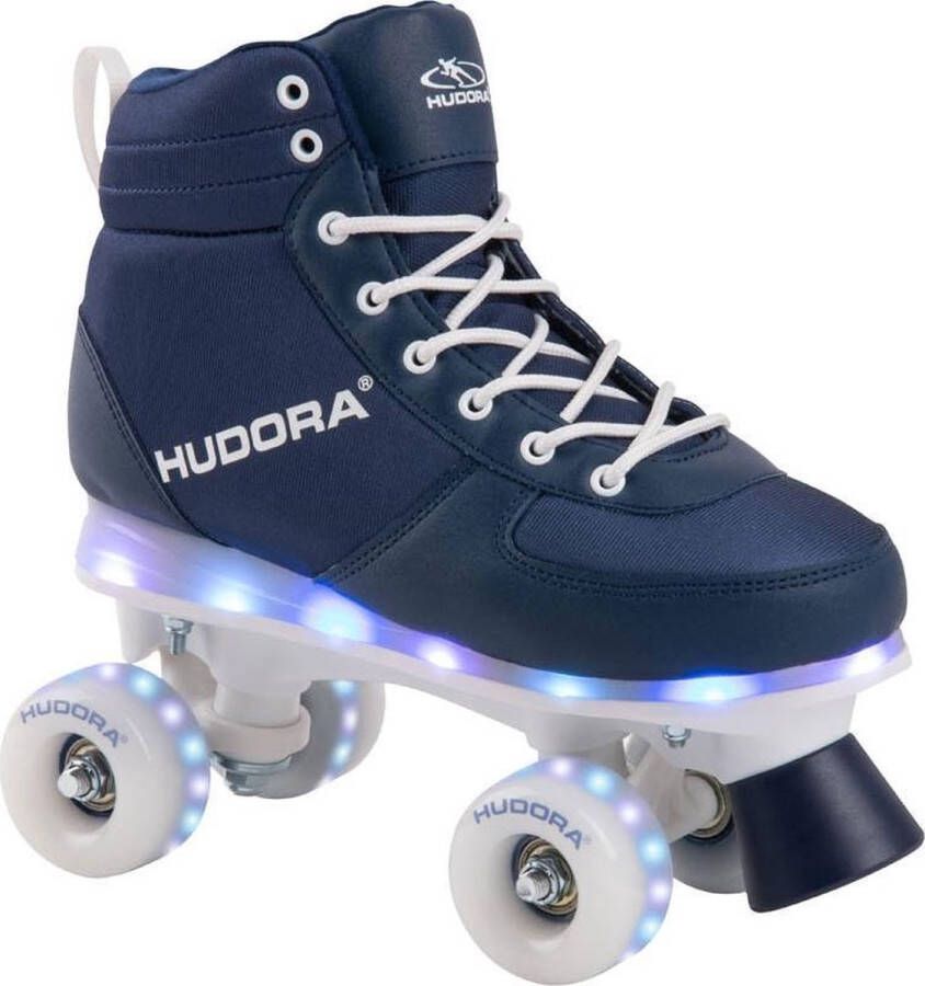 No brand Hudora Rolschaatsen Blauw met LED Maat 35-36