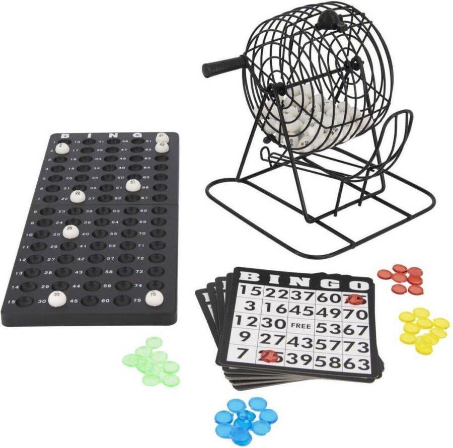 Metalen Bingomolen lotto bingo spel bingospel met molen 75 bingoballen