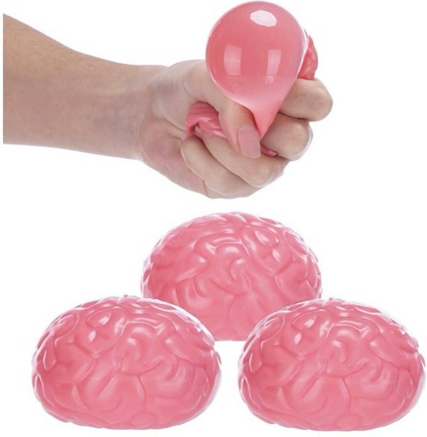 Squeezy Zombie Splat Brains Knijpbaar brein- Speelgoed Anti Stress Squish Fidget Fun Fidget Toys