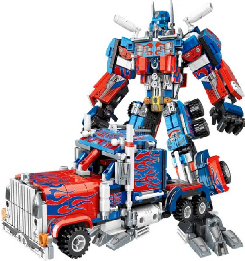Transformers Optimus Prime Transformers speelgoed LEGO compatible Transformers legacy Optimus Prime Blue Red Bouwstenen