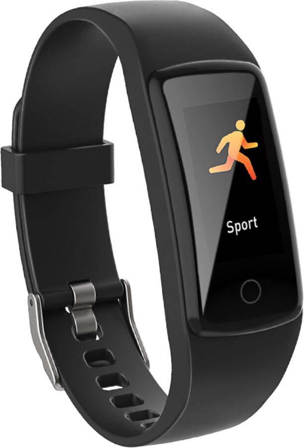 Umbro Smartwatch Activity Tracker Bluetooth – Sporthorloge met Stappenteller en Thermometer Zwart