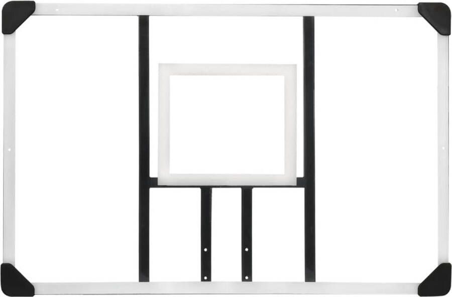 VidaXL Basketbalbord 106x69x3 cm polycarbonaat transparant