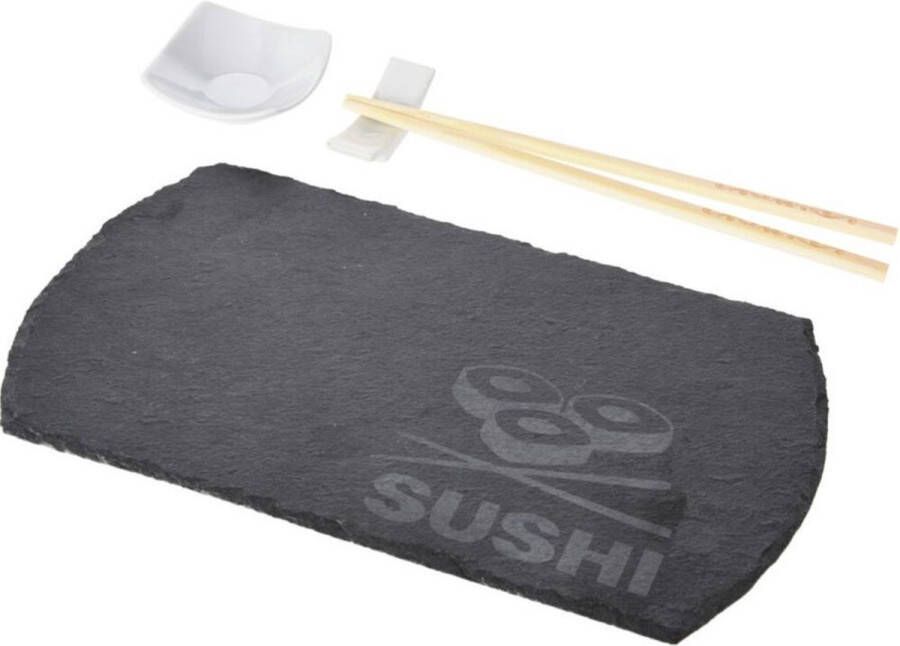 Excellent Houseware Porseleinen sushi servies serveerset voor 1 personen 4-delig Sushi eetset