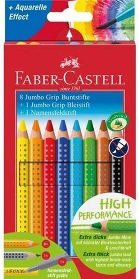 Faber Castell kleurpotlood Faber-Castell Jumbo GRIP promotieset 8 + 1 + 1