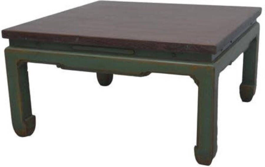 Fine Asianliving Chinese Salontafel Groen B84xD84xH45cm Chinese Meubels Oosterse Kast