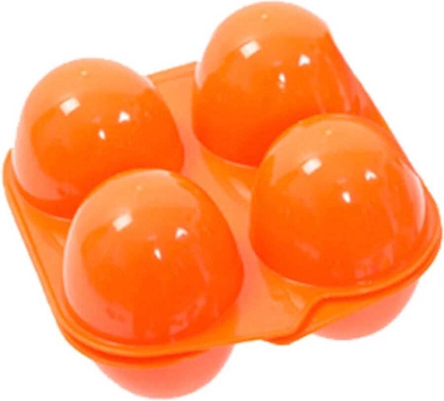 John Grouse opbergdoos eieren lunchbox 4 eieren houder oranje
