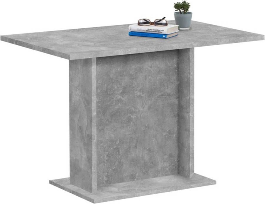 Leen Bakker Eetkamertafel Bandol betongrijs 110x77 5x70 cm