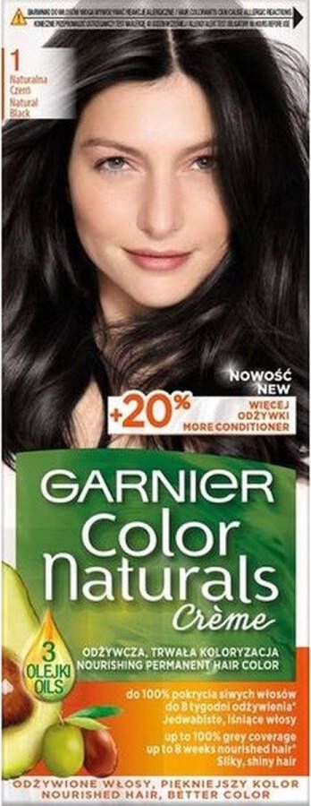 Garnier Color Naturals haarverf 1 Zwart 1pc