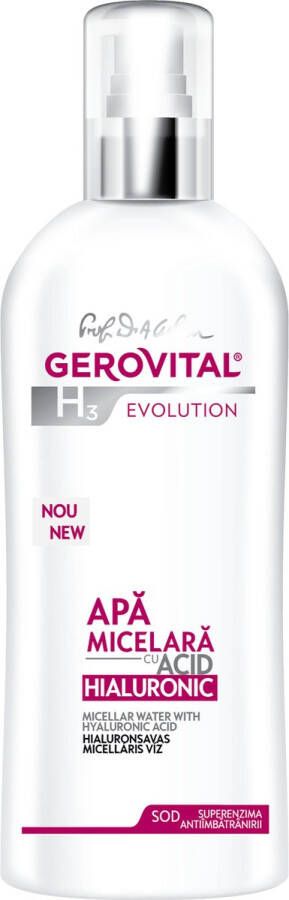 Gerovital Gerpvital H3 Evolution Micellair water met hyaluronzuur 150ml hydraterende verzorging