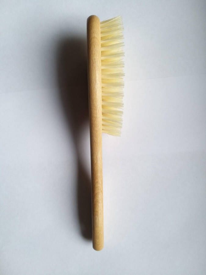 Het Borstelhuis vof Haarborstel Ovaal Lichte Haren Handgreep FSC Beukenhout 22 cm
