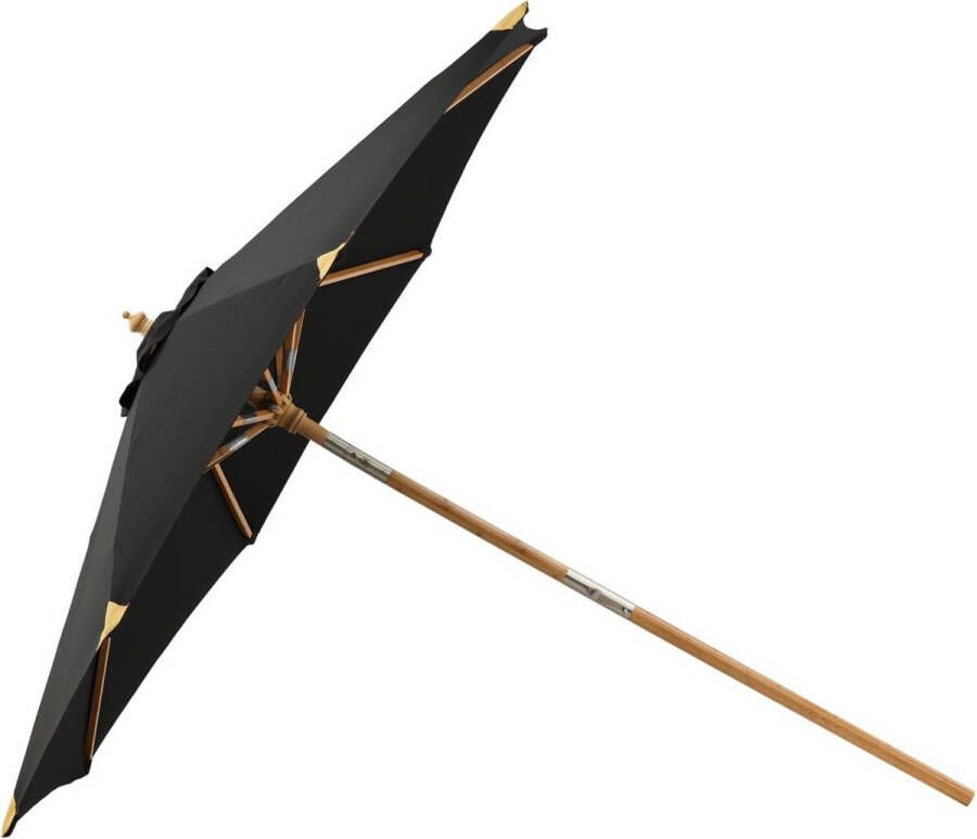Hioshop Cerox parasol met kantelfunctie zwart