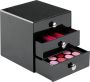 IDesign Make-up kastje 3 lades roze 35314EU Sorteervakken Stapelbaar Klaar voor gebruik - Thumbnail 1